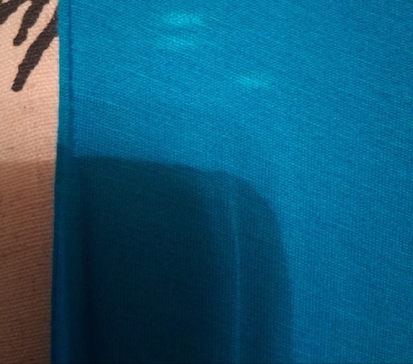 Cable & Gauge Teal Wrap Blouse - Picture 2 of 6